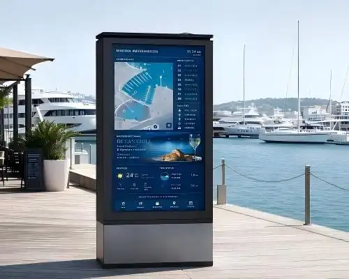Where can outdoor display advertising be installed?